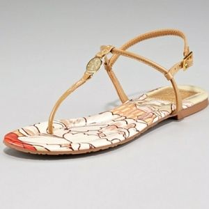 Tory Burch Emmy Floral Print Sandals